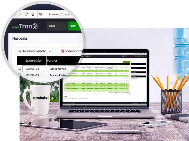 Slovenski urejevalnik za spletno trgovino